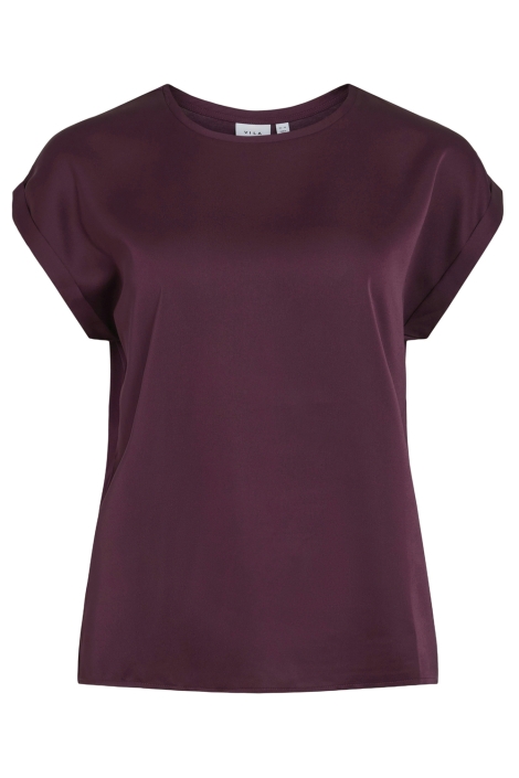 Vila viellette s/s satin top - noos